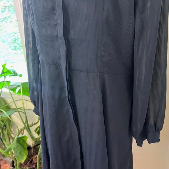 Skies are Blue Navy Button Down Dress - Picture 2 of 3